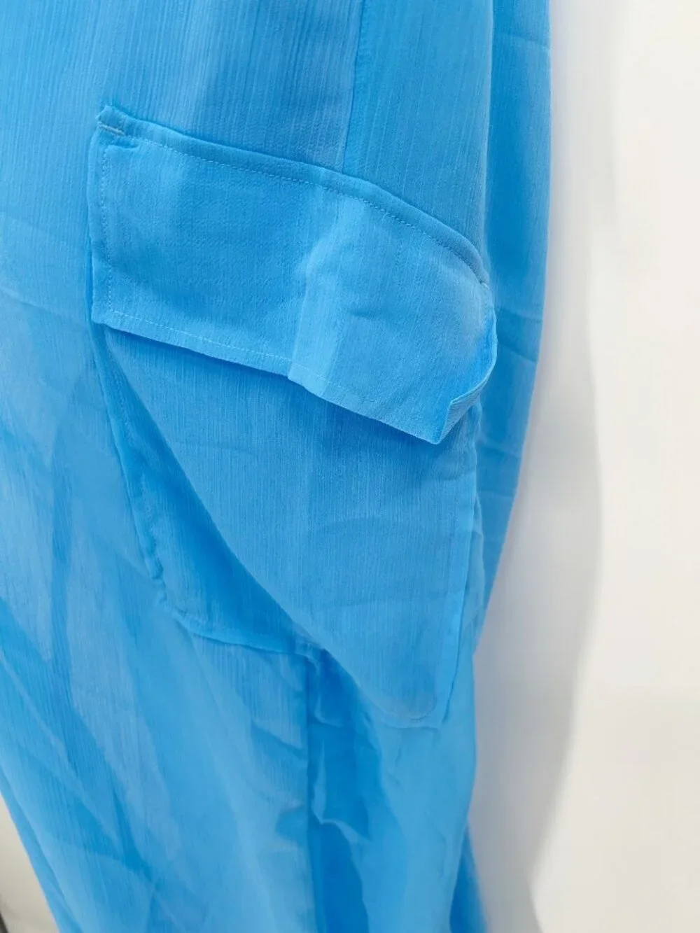 NEW Wild Fable Chiffon Swim Cover Up Cargo Pants - Blue - Size Small